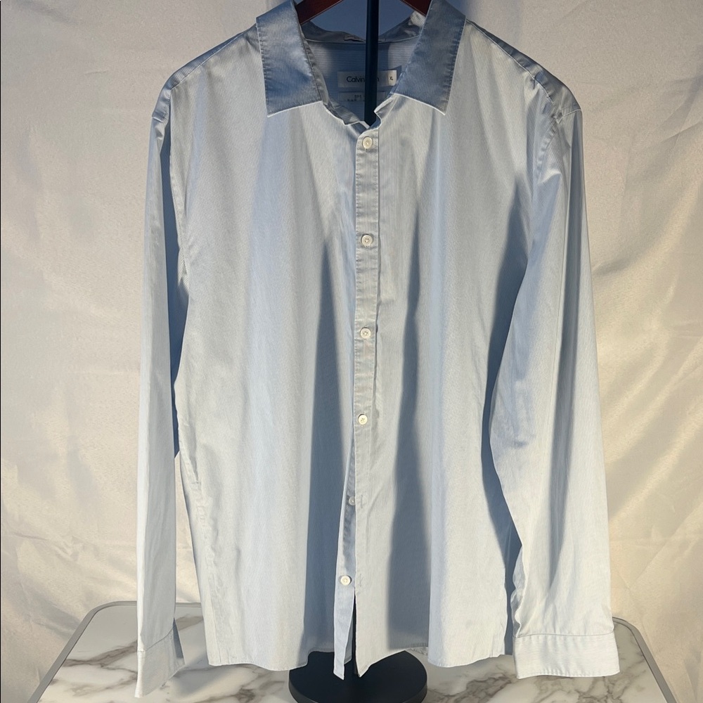 Calvin Klein Sky Blue Dress Shirt for Men
